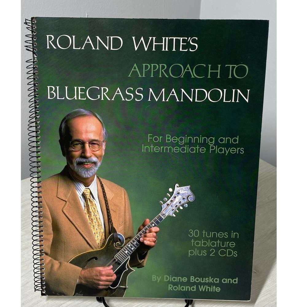 SIGNED Roland White Approach to Bluegrass Mandolin Book Diane Bouska SB Music